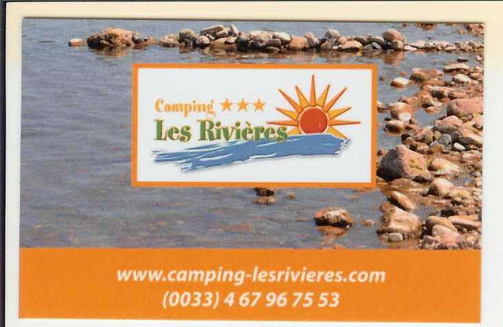 Carte visite camping les rivieres